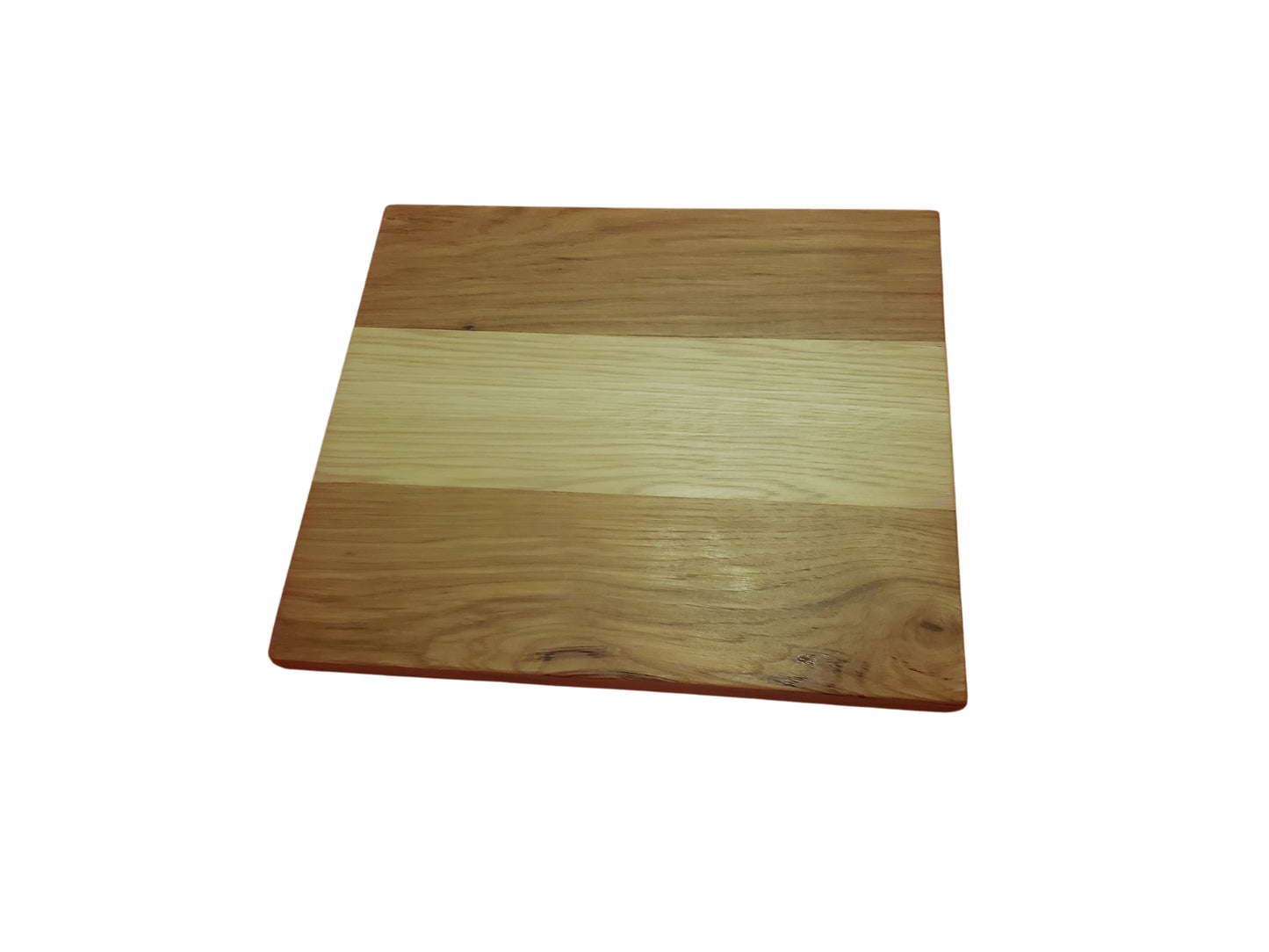 Hickory Hand Made Hardwood Cutting or Serving Board, 10"X12"X .75"