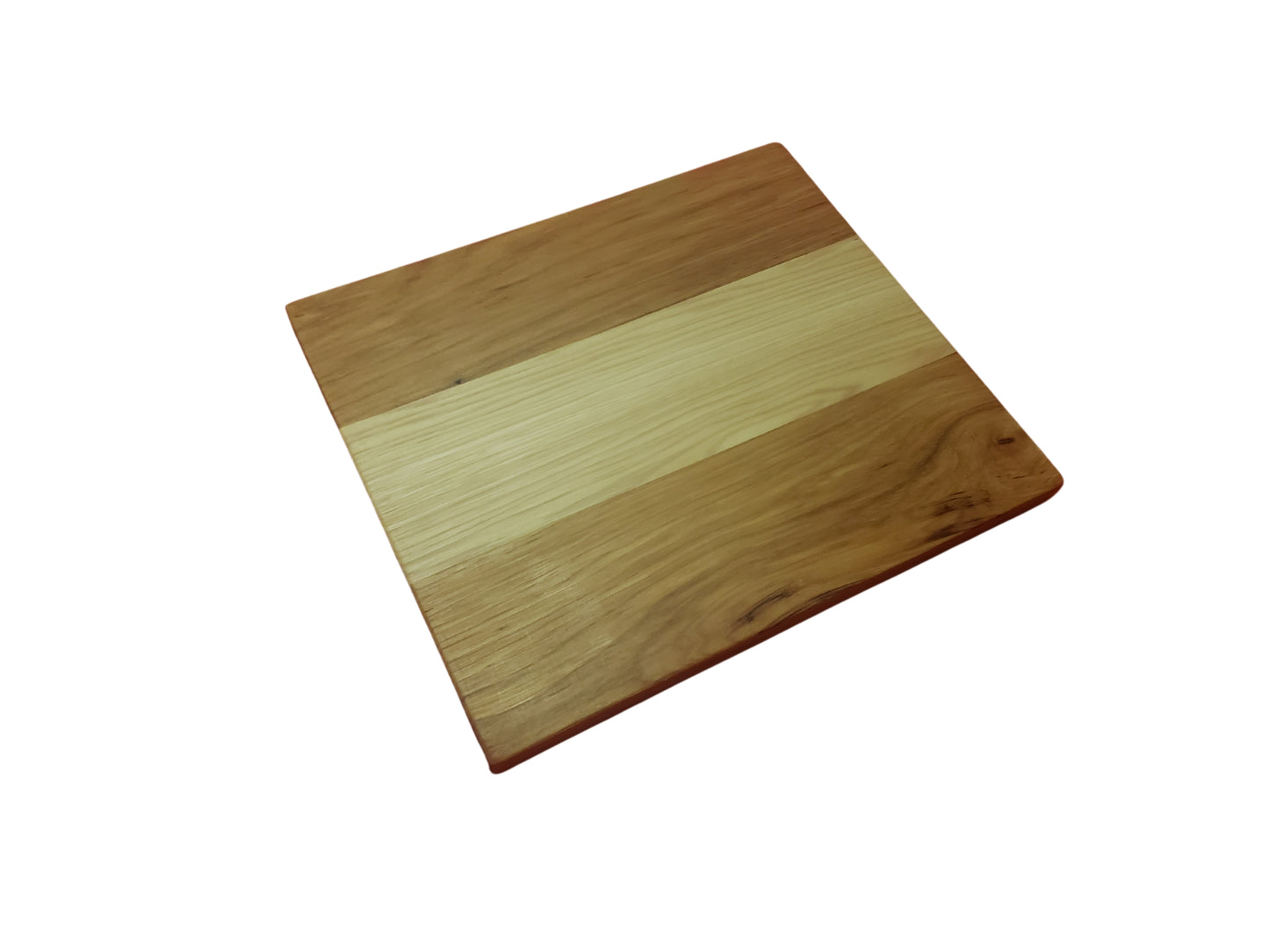 Hickory Hand Made Hardwood Cutting or Serving Board, 10"X12"X .75"