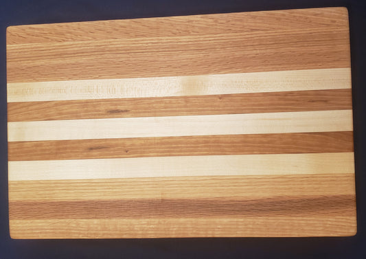 8.75"X13.25"X1.75" Edge Grain Oak, Hard Maple and Cherry Cutting Block (Copy)